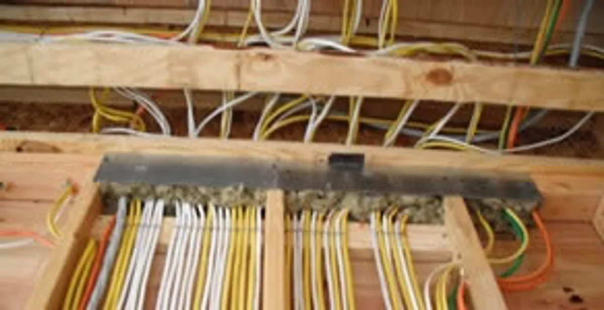 new construction wiring services with organized electrical rough-in performed by licensed electricians in Dayton, OH